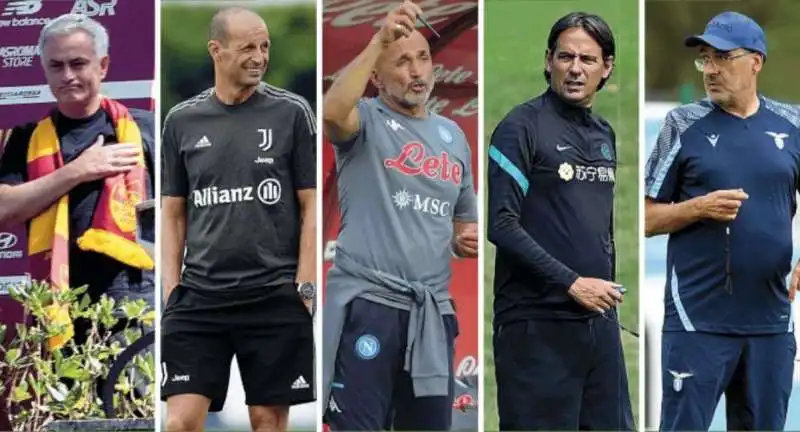 MOURINHO ALLEGRI SPALLETTI SARRI INZAGHI