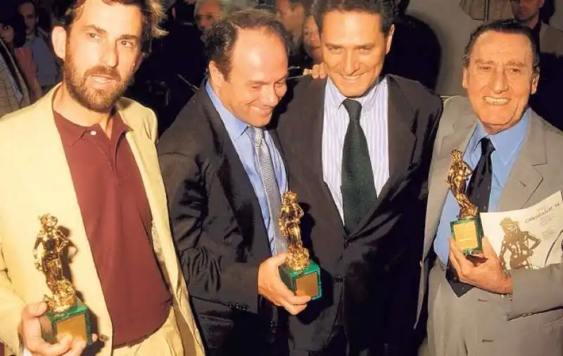 nanni moretti, carlo verdone, francesco rutelli e alberto sordi foto di peitro coccia