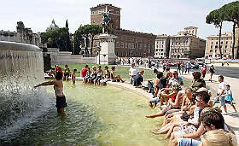 ONDATA DI CALDO A ROMA 