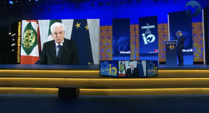 SERGIO MATTARELLA IN COLLEGAMENTO AL MEETING DI RIMINI  1