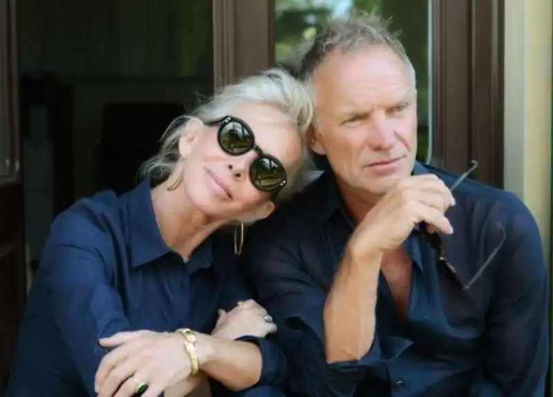 sting e la moglie  trudie styler 1