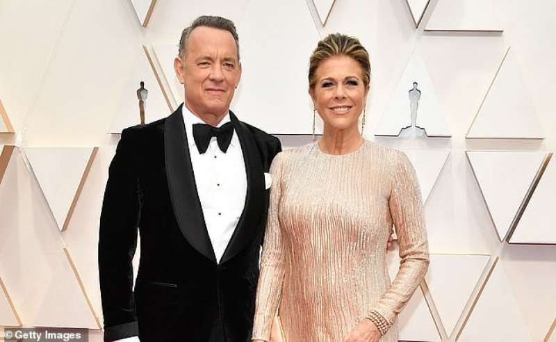 Tom Hanks con la moglie Rita Wilson