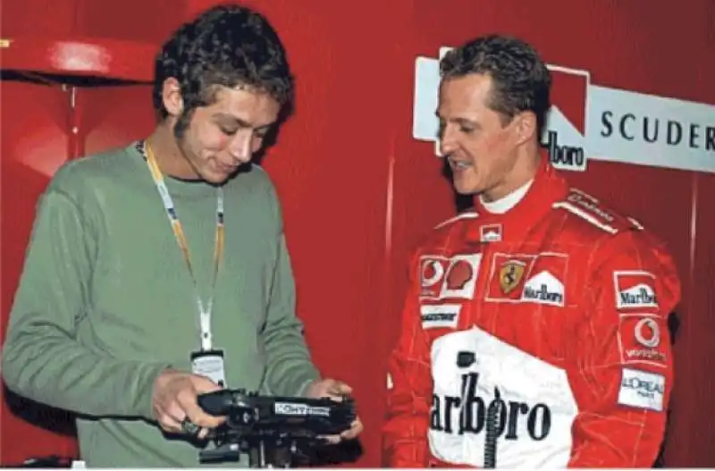 valentino rossi e michael schumacher