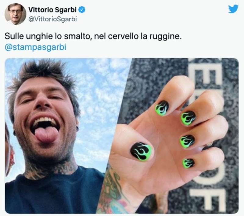 vittorio sgarbi contro fedez