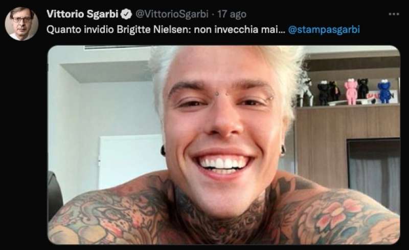 vittorio sgarbi contro fedez 2