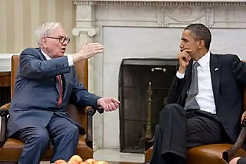 warren buffett con barack obama 2