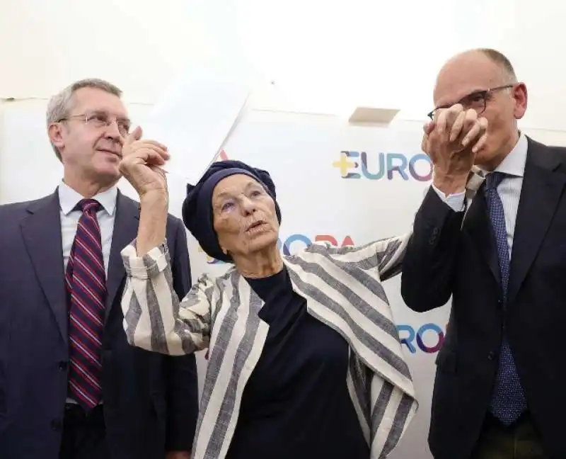 benedetto della vedova   emma bonino   enrico letta  1