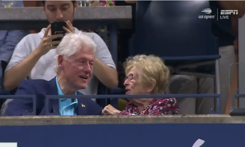 bill clinton us open serena williams