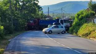 blocchi stradali kosovo serbia
