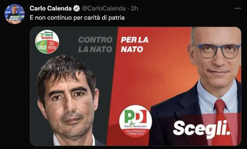 CARLO CALENDA SFOTTE ENRICO LETTA   