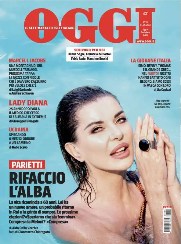 COPERTINA OGGI 25 AGOSTO - 1 SETTEMBRE 2022