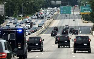 corteo di auto biden