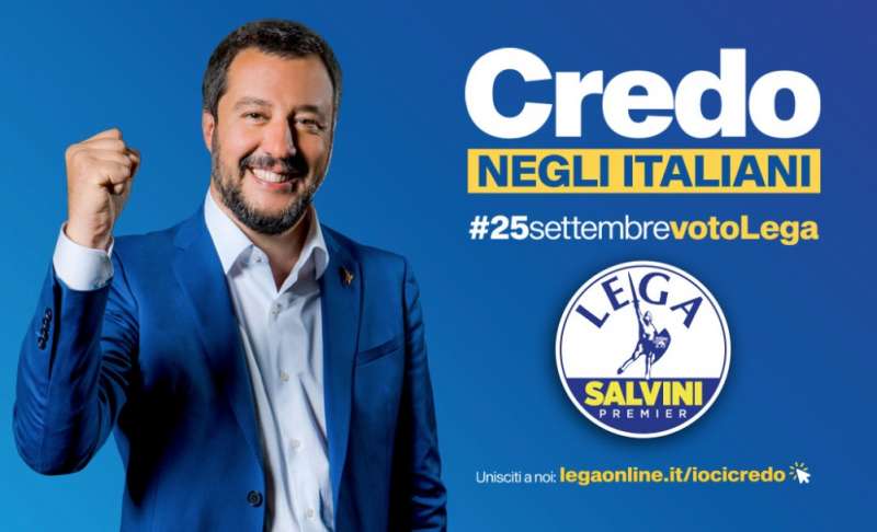 credo lo slogan di matteo salvini