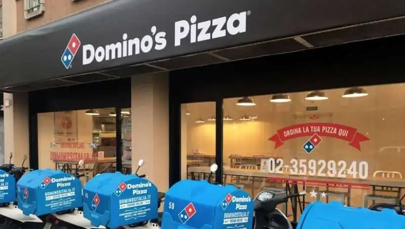 dominos pizza.  