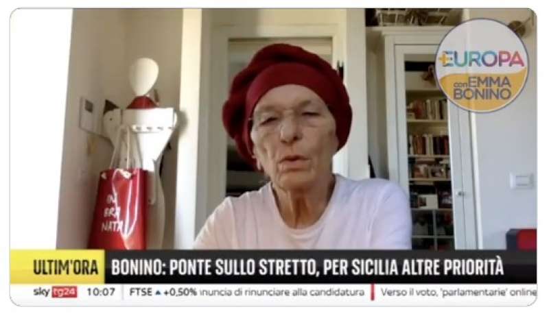 Emma Bonino a sky