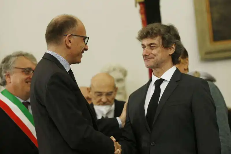 enrico letta alberto angela funerale piero angela