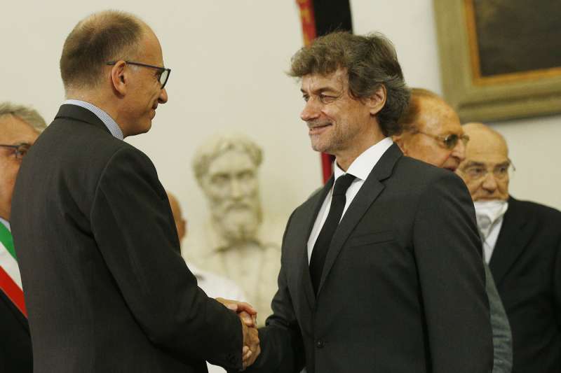 enrico letta alberto angela funerale piero angela