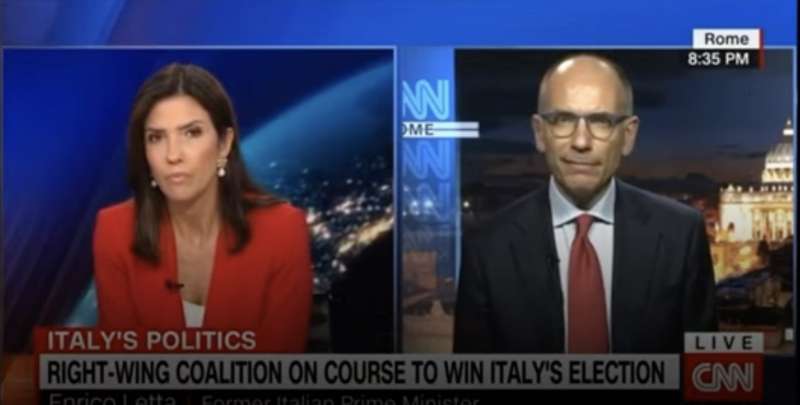 enrico letta intervistato dalla cnn 2