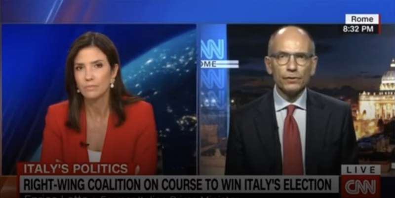 enrico letta intervistato dalla cnn 5