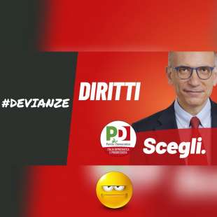 ENRICO LETTA SLOGAN ELETTORALE PD