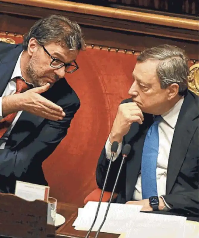 GIANCARLO GIORGETTI E MARIO DRAGHI