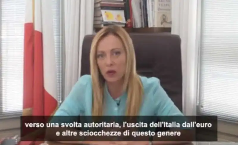 GIORGIA MELONI ALLA STAMPA ESTERA 