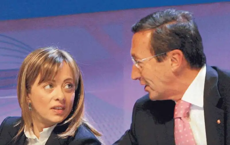 GIORGIA MELONI E GIANFRANCO FINI