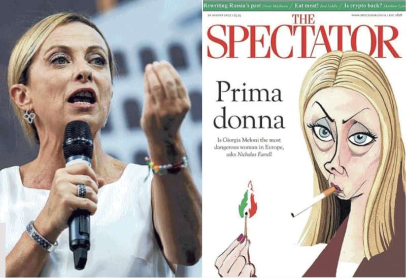 GIORGIA MELONI - VIGNETTA DI THE SPECTATOR