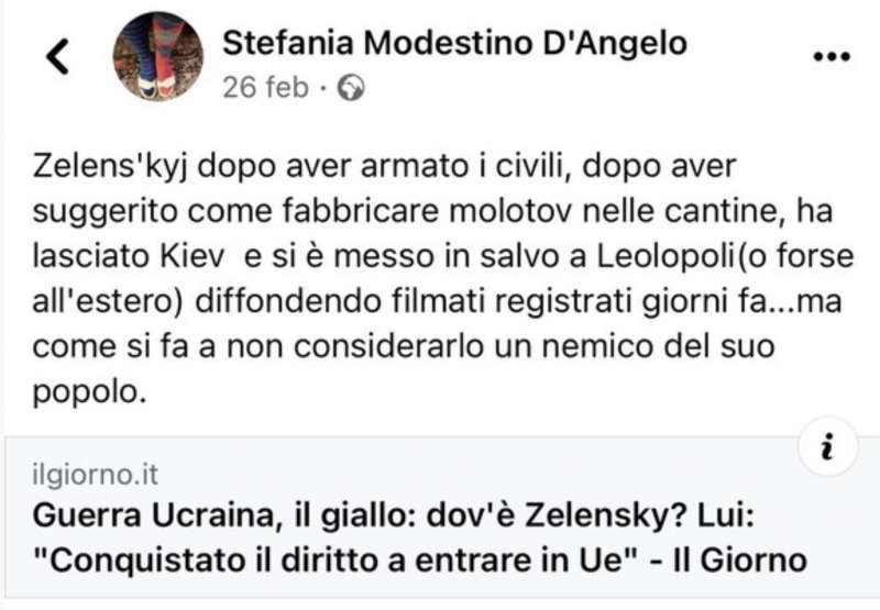 i post filo putin della candidata di calenda stefania modestina dangelo 2