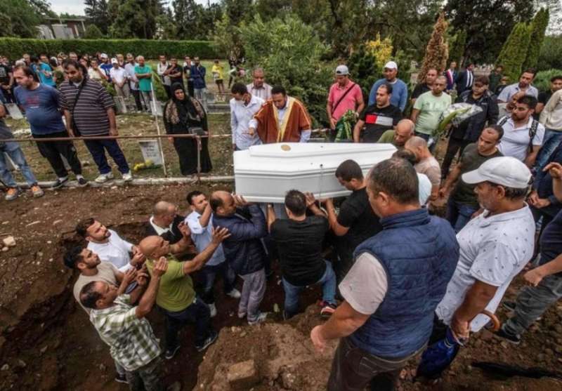 il funerale di Mohanad Moubarak