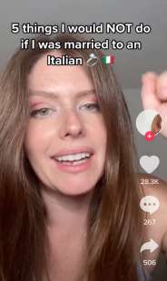 influencer americana e i consigli sul marito italiano 1