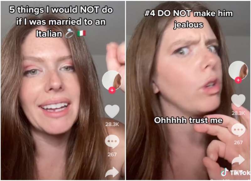 influencer americana e i consigli sul marito italiano 2