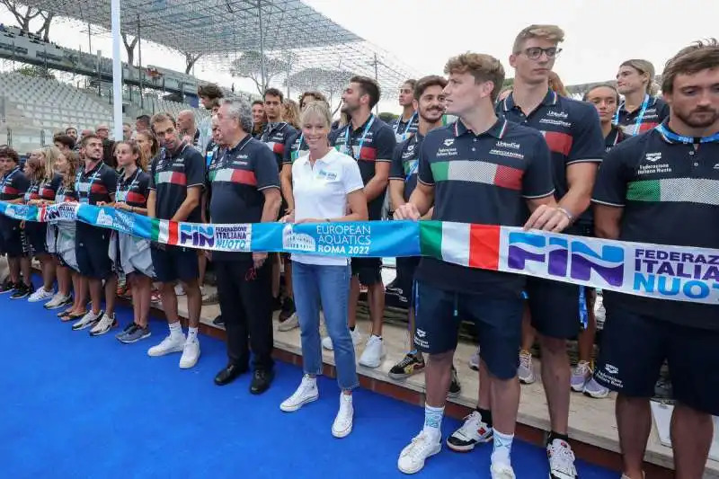 iniziiano gli europei di nuoto  foto fama gmt 001