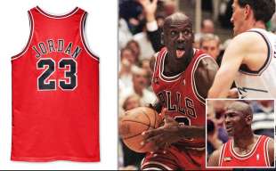 la maglia indossata da michael jordan durante la sua stagione con i chicago bulls