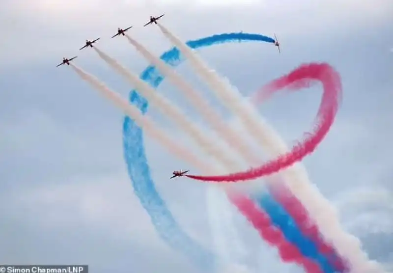 le red arrows britanniche 