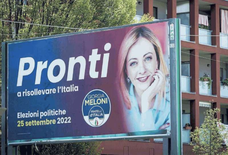 manifesti meloni pronti