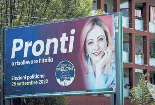 manifesti meloni pronti