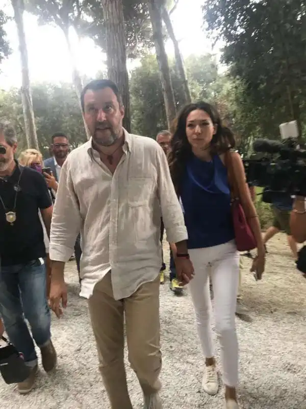 matteo salvini francesca verdini alla versiliana 