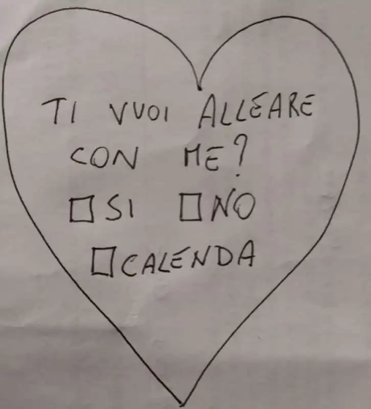 MEME SULLO STRAPPO DI CALENDA DALL ALLEANZA CON IL PD   