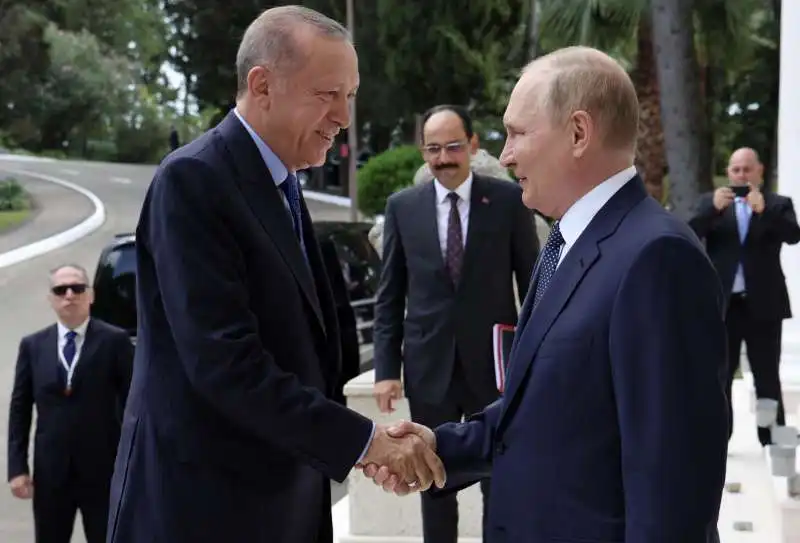 recep tayyip erdogan vladimir putin    vertice di sochi  