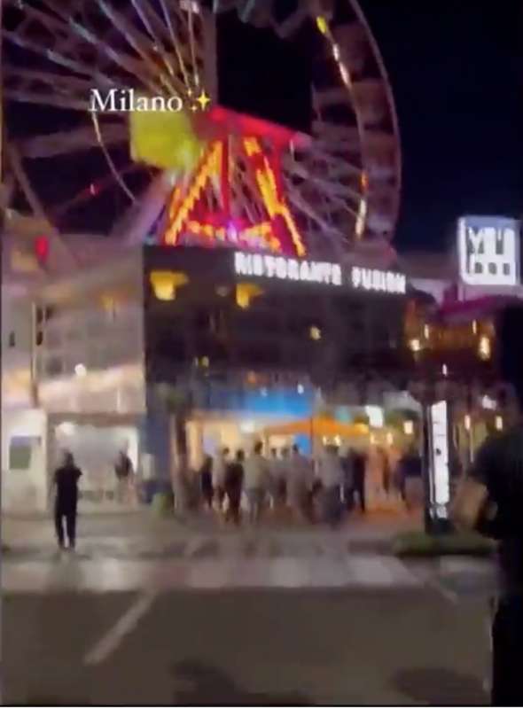 rissa fuori dal luna park di segrate