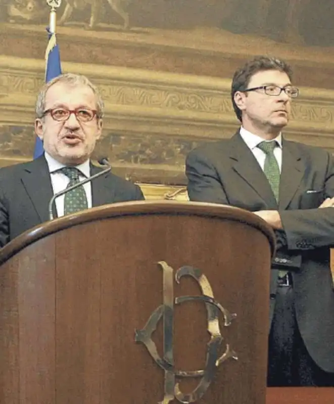 ROBERTO MARONI E GIANCARLO GIORGETTI