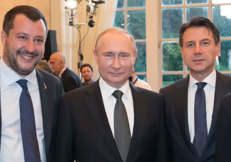 salvini putin conte