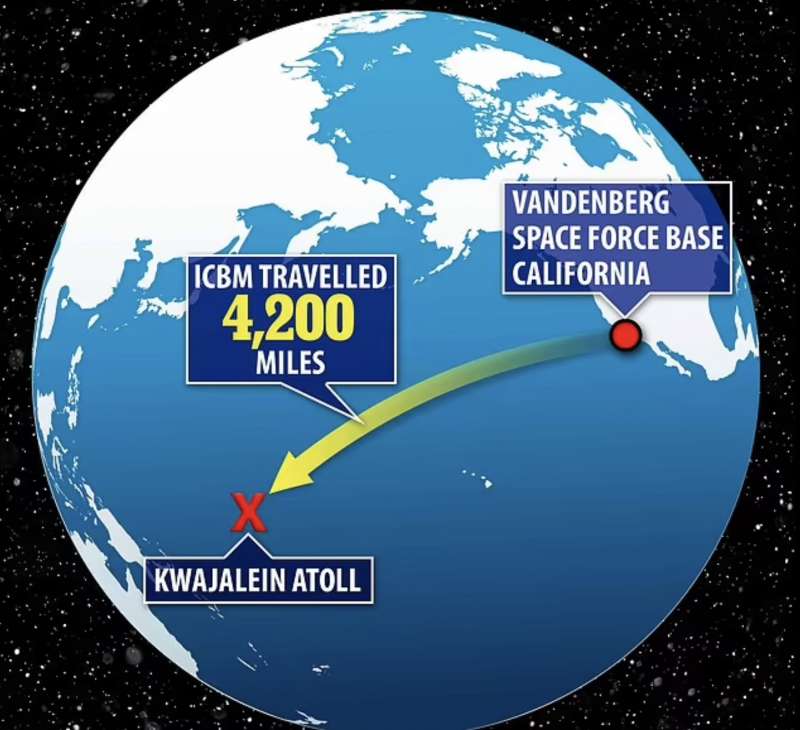 test del missile nucleare usa minuteman iii