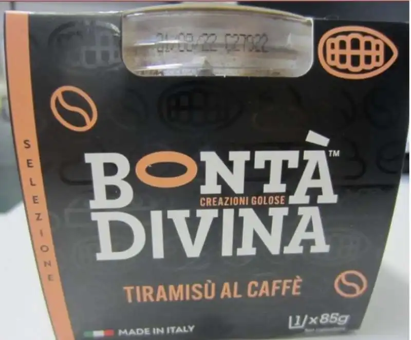 TIRAMISU BONTA DIVINA CON DENTRO FRAMMENTI DI VETRO