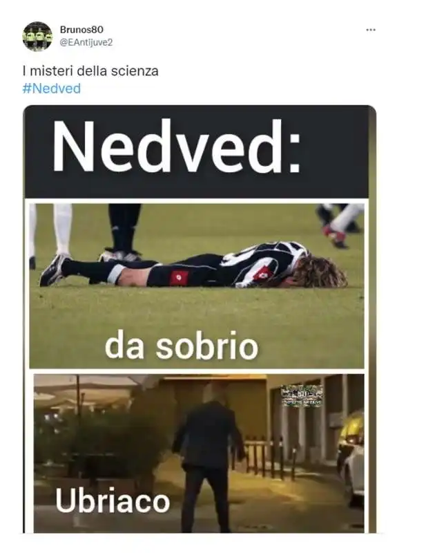 tweet sui video di nedved   2