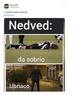 tweet sui video di nedved 2