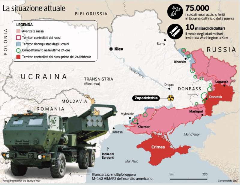 UCRAINA - SITUAZIONE SUL CAMPO AL 12 AGOSTO 2022