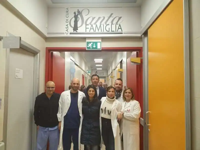 virginia raggi alla casa di cura santa famiglia 