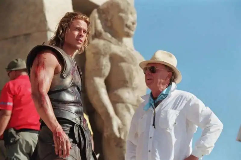 wolfgang petersen e brad pitt troy